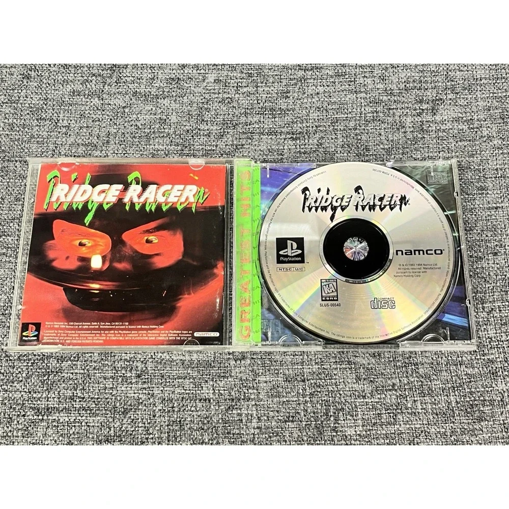 Namco Ridge Racer Racing Game PlayStation 1 Greatest Hits KA NTSC-U/C Manual